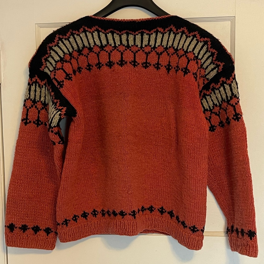 Hand knitted acrylic sweater Medium
